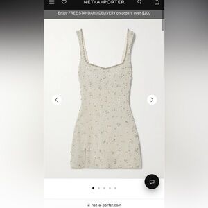 Clio Peppiatt Embellished Mini Dress